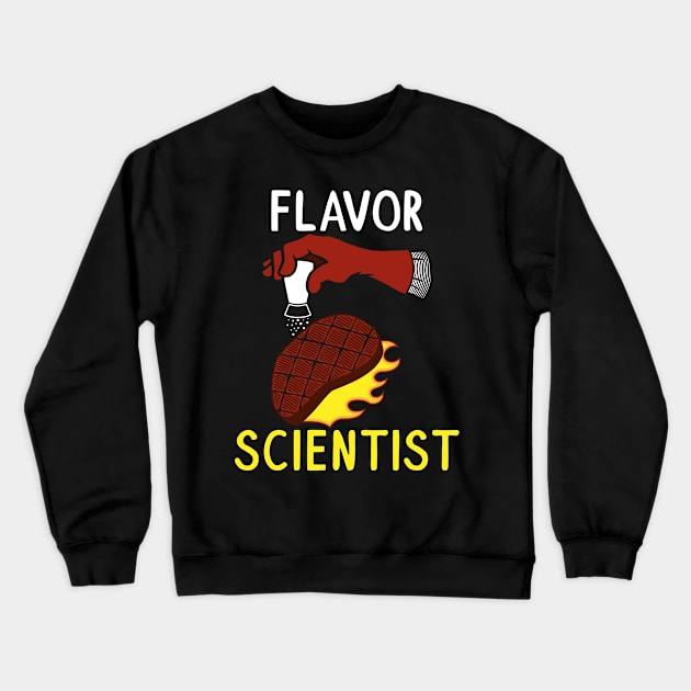 Funny Science Barbecue Pun Grill Scientist BBQ Grilling Puns Crewneck Sweatshirt by TellingTales